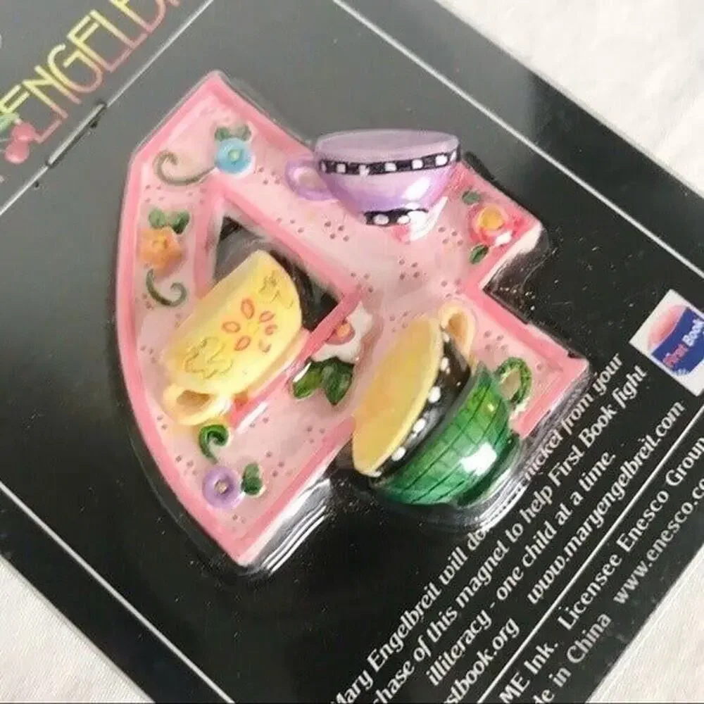 Mary Englebreit Enesco Bundle 3 Magnets Book Iron On Transfer for Shirt Xmas